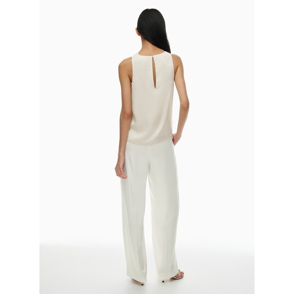 NWT Babaton Murphy Blouse XS Bone Off White Cowl Neck Sleeveless Aritzia Top - Picture 4 of 6